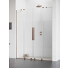 Radaway Furo Brushed Copper DWD szálcsiszolt réz zuhanyajtó 160 átlátszó