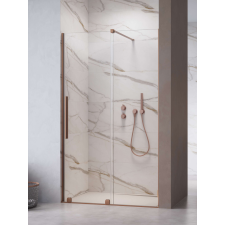 Radaway Furo Brushed Copper DWJ szálcsiszolt réz zuhanyajtó 160 átlátszó jobbos kád, zuhanykabin