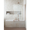 Radaway Furo Brushed Copper PND II szálcsiszolt réz kádparaván 120 átlátszó jobbos