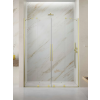 Radaway Furo Brushed Gold DWD szálcsiszolt arany zuhanyajtó 130 átlátszó
