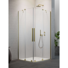 Radaway Furo Brushed Gold KDD szögletes szálcsiszolt arany zuhanykabin 110x110 átlátszó kád, zuhanykabin
