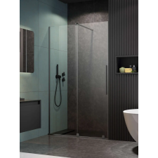 Radaway Furo Brushed GunMetal DWJ szálcsiszolt fegyvermetál zuhanyajtó 150 átlátszó balos kád, zuhanykabin