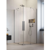 Radaway Furo Brushed Nickel KDD szögletes szálcsiszolt króm zuhanykabin 120x120 átlátszó