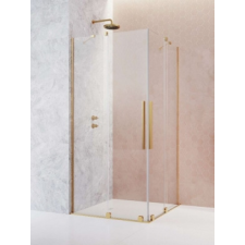 Radaway Furo Gold KDD szögletes arany zuhanykabin 120B+100J kád, zuhanykabin