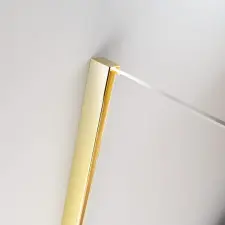 Radaway Furo Gold KDJ szögletes arany zuhanykabin 140x100 átlátszó balos kád, zuhanykabin