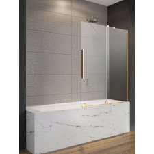 Radaway Furo Gold PND II arany kádparaván 140 átlátszó jobbos kád, zuhanykabin