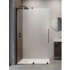 Radaway Furo SL Black Walk-in fekete zuhanyfal 100 átlátszó balos