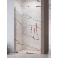 Radaway Furo SL Brushed Copper DWJ szálcsiszolt réz zuhanyajtó 110 átlátszó balos kád, zuhanykabin