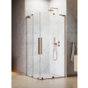 Radaway Furo SL Brushed Copper KDD szögletes szálcsiszolt réz zuhanykabin 110x100 átlátszó