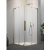 Radaway Furo SL Brushed Gold KDD szögletes szálcsiszolt arany zuhanykabin 100x90 átlátszó