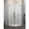 Radaway Furo SL Brushed Gold KDD szögletes szálcsiszolt arany zuhanykabin 80x90 átlátszó
