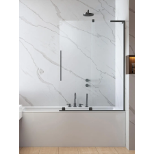Radaway Furo SL Brushed GunMetal PND II szálcsiszolt fegyvermetál kádparaván 110 átlátszó balos kád, zuhanykabin