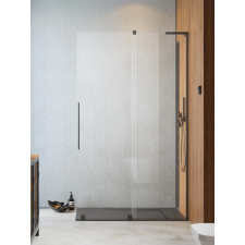 Radaway Furo SL Brushed GunMetal Walk-in szálcsiszolt fegyvermetál zuhanyfal 110 átlátszó jobbos kád, zuhanykabin