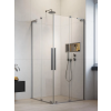 Radaway Furo SL Brushed Nickel KDD szögletes szálcsiszolt króm zuhanykabin 80x120 átlátszó