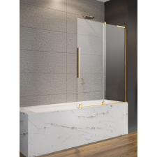 Radaway Furo SL Gold PND II arany kádparaván balos kád, zuhanykabin