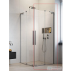 Radaway Furo SL KDD 120J zuhanykabin jobbos zuhanyajtó, szálcsiszolt króm 10305120-91-01R