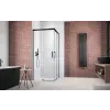 Radaway Idea 8 Black KDD szögletes fekete zuhanykabin 80x110 átlátszó