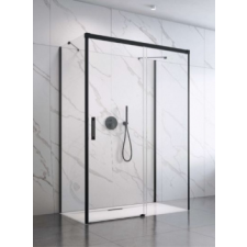 Radaway Idea Black KDJ+S szögletes fekete zuhanykabin 120J+80 kád, zuhanykabin