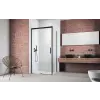 Radaway Idea Black KDJ szögletes fekete zuhanykabin 140x70 átlátszó balos