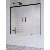 Radaway Idea Black PN DWD 150 kádparaván fekete 10004150-54-01