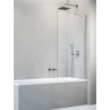 Radaway Idea Brushed Nickel PNJ II szálcsiszolt króm kádparaván 90 átlátszó kád, zuhanykabin