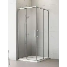 Radaway Idea KDD szögletes zuhanykabin 100x80 átlátszó kád, zuhanykabin