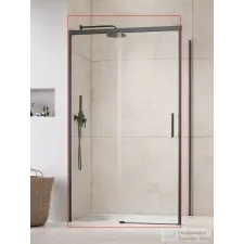 Radaway Idea KDJ 120B zuhanykabin balos ajtó része, szálcsiszolt fegyvermetál 387042-92-01L kád, zuhanykabin