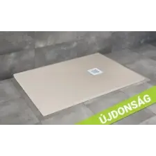 Radaway Kios F szögletes lapos Beige műmárvány zuhanytálca kád, zuhanykabin