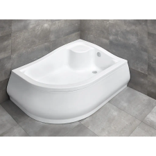 Radaway Korfu E 100x80 íves aszimmetrikus magasított zuhanytálca balos 4E81400-03L kád, zuhanykabin