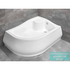 Radaway Korfu E 120x90 íves aszimmetrikus magasított zuhanytálca jobbos 4E91240-03R kád, zuhanykabin