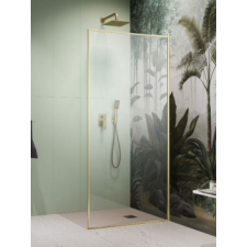 Radaway Modo F SL II Brushed Gold Walk-in szálcsiszolt arany zuhanyfal 100B kád, zuhanykabin