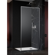 Radaway Modo F SL II Brushed Nickel Walk-in szálcsiszolt króm zuhanyfal 75J kád, zuhanykabin