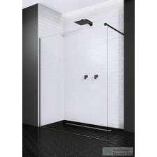 Radaway Modo New Black II 90 zuhanyfal (389094-54-01) kád, zuhanykabin