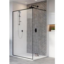 Radaway Modo New Black II Frame walk-in zuhanyfal kád, zuhanykabin