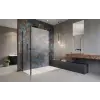 Radaway Modo New Black IV Walk-in fekete zuhanyfal 80x70 átlátszó