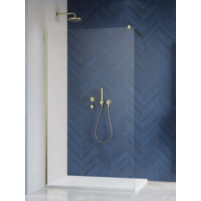Radaway Modo New Brushed Gold II Walk-in szálcsiszolt arany zuhanyfal 90 kád, zuhanykabin