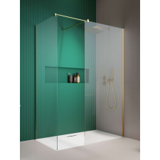 Radaway Modo New Gold III Walk-in arany zuhanyfal 90x140 átlátszó kád, zuhanykabin
