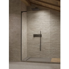 Radaway Modo SL II Black Walk-in fekete zuhanyfal 50J kád, zuhanykabin