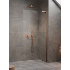 Radaway Modo SL II Brushed Copper Walk-in szálcsiszolt réz zuhanyfal 60J kád, zuhanykabin