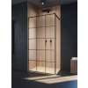 Radaway Modo X Black II Factory Walk-in fekete zuhanyfal 125