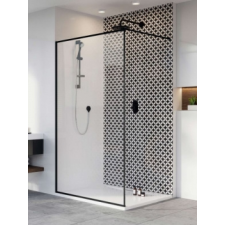 Radaway Modo X Black II Frame Walk-in fekete zuhanyfal 100 kád, zuhanykabin