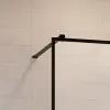 Radaway Modo X Black III Walk-in fekete zuhanyfal 50x50 átlátszó