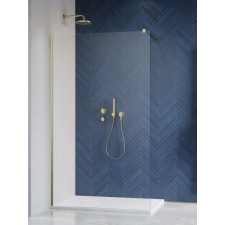 Radaway Modo X Brushed Gold II Walk-in szálcsiszolt arany zuhanyfal 55 átlátszó kád, zuhanykabin