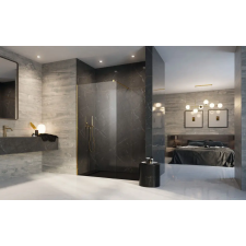 Radaway Modo X Gold II Walk-in arany zuhanyfal 135 átlátszó kád, zuhanykabin