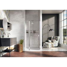 Radaway Nes 8 DWJ II zuhanyajtó átlátszó balos kád, zuhanykabin