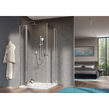 Radaway Nes 8 KDD II szögletes zuhanykabin 100x90 átlátszó kád, zuhanykabin
