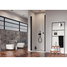 Radaway Nes Black DWJ I 90 zuhanyajtó fekete jobbos 10026090-54-01R kád, zuhanykabin