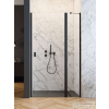 Radaway Nes Black DWJ-II 90 zuhanyajtó, matt fekete profil, jobbos 10036090-54-01R