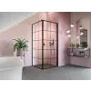 Radaway Nes Black KDJ I Factory szögletes fekete zuhanykabin 100x90 átlátszó balos