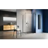 Radaway Nes Black KDJ II szögletes fekete zuhanykabin 80x80 átlátszó balos